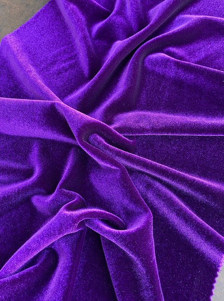 Purple Stretch Velvet
