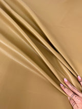 Stretch Faux Leather Caramel