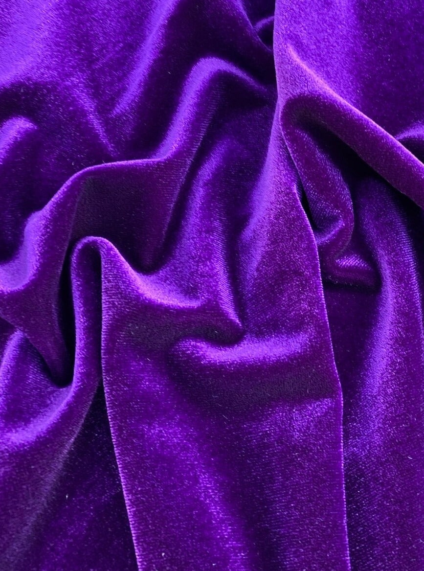 Purple Stretch Velvet