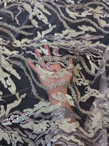 Beaded Sequin Lace Champagne-Lilac