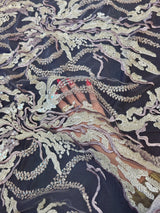 Beaded Sequin Lace Champagne-Lilac
