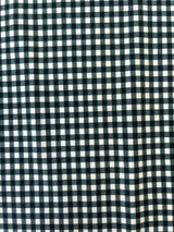 Black Gingham Print Spandex Fabric - Black Gingham Print, 58"/60" Width (1 Yard)