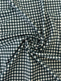 Black Gingham Print Spandex Fabric - Black Gingham Print, 58"/60" Width (1 Yard)