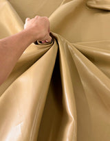 Stretch Faux Leather Caramel