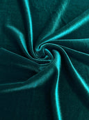 Stretch Velvet Hunter Green