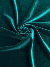 Stretch Velvet Hunter Green
