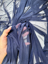 Navy 4-Way Stretch Power Mesh