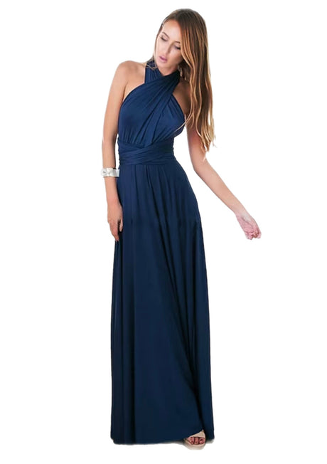 Shiny Navy Double Brushed DTY Jersey