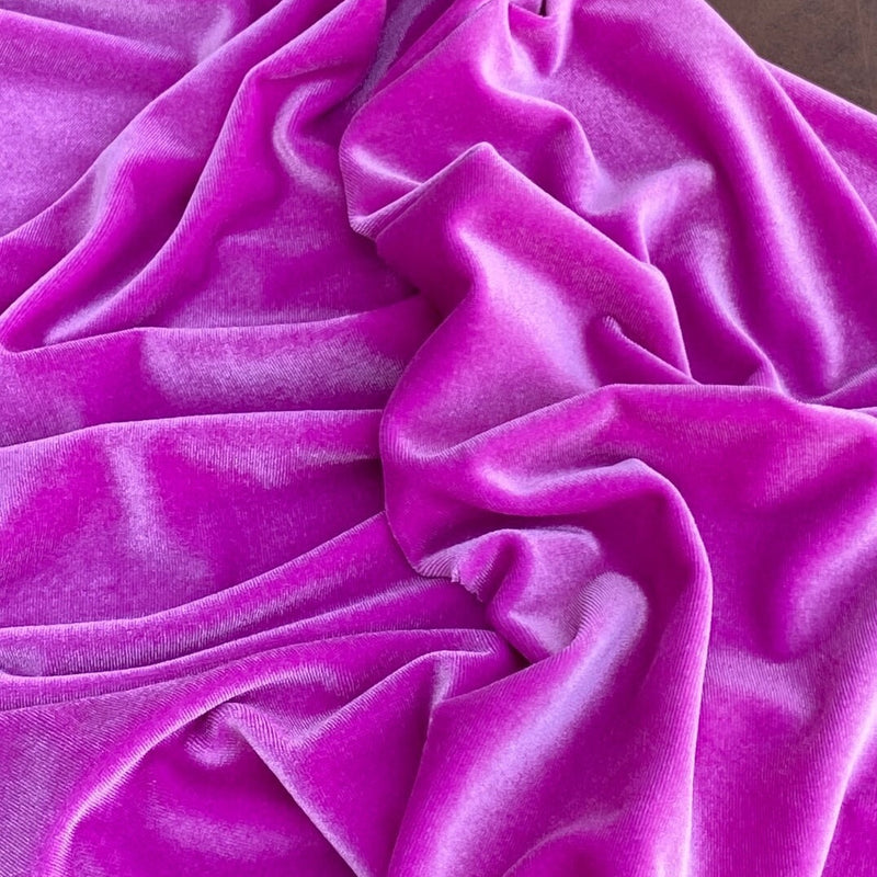 Stretch Velvet Pinkberry