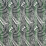 Traditional Polynesian Tattoo Muslin Cotton Fabric - Black & Grey, 36" X 60" (1 Yard)