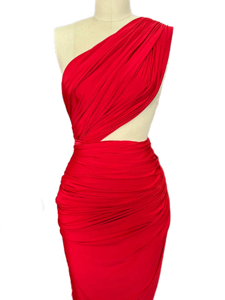 Red Double Brushed DTY Jersey