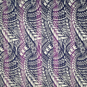 Traditional Polynesian Tattoo Muslin Cotton Fabric - Black & Grey, 36" X 60" (1 Yard)