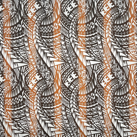 Cotton Muslin Traditional Polynesian Tattoo Fabric