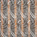 Traditional Polynesian Tattoo Muslin Cotton Fabric - Black & Grey, 36" X 60" (1 Yard)