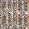 Traditional Polynesian Tattoo Muslin Cotton Fabric - Black & Grey, 36" X 60" (1 Yard)