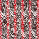Traditional Polynesian Tattoo Muslin Cotton Fabric - Black & Grey, 36" X 60" (1 Yard)