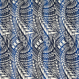 Cotton Muslin Traditional Polynesian Tattoo Fabric