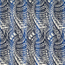 Traditional Polynesian Tattoo Muslin Cotton Fabric - Black & Grey, 36" X 60" (1 Yard)