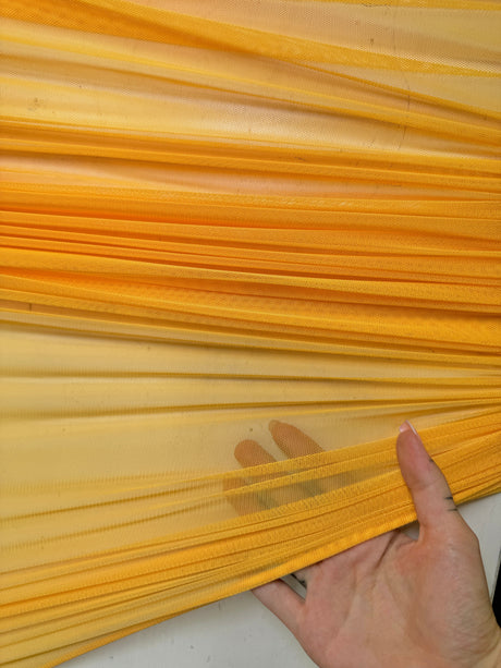 Yellow 4-Way Stretch Power Mesh