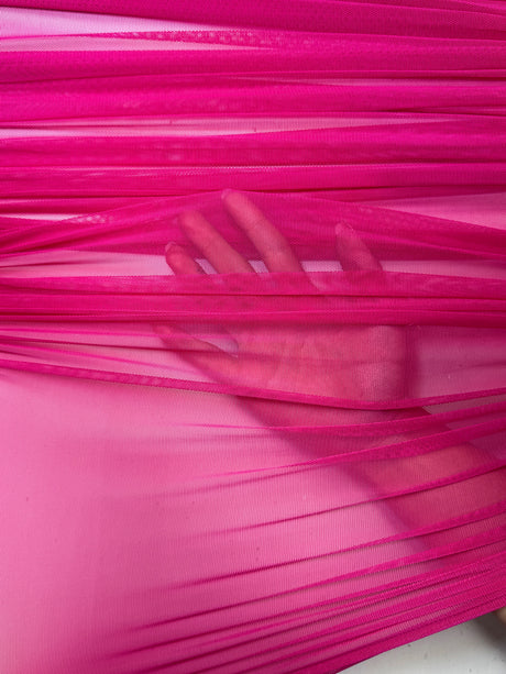 Fuchsia 4 Way Stretch Power Mesh