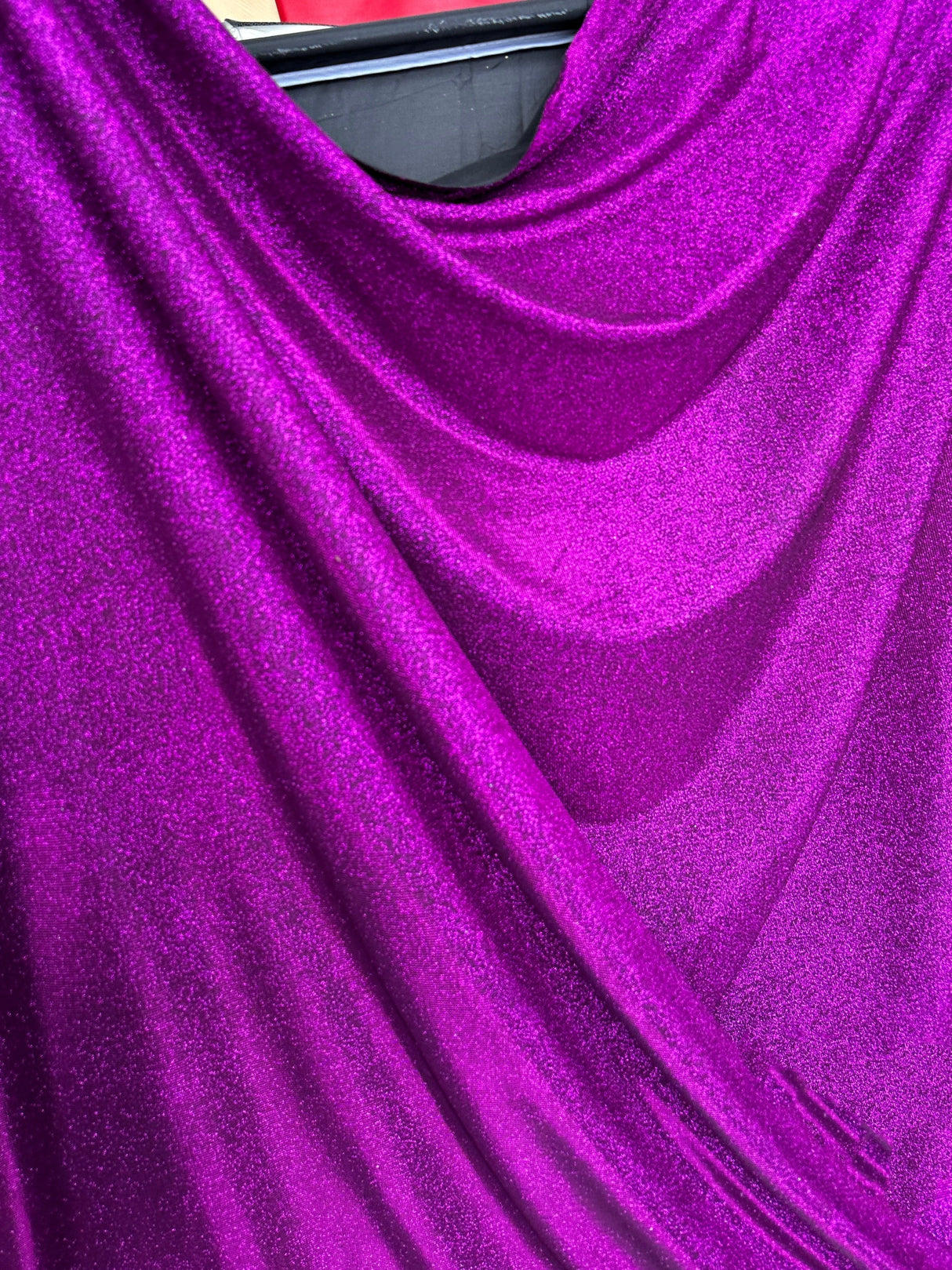 Magenta Stretch Metallic Lurex