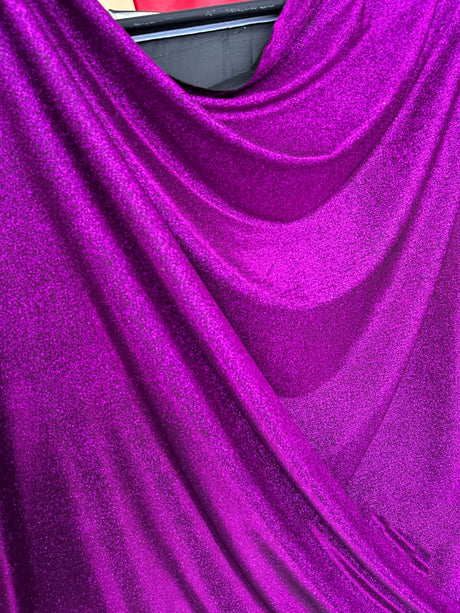 Magenta Stretch Metallic Lurex