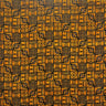 Traditional Polynesian Tapa Pattern Cotton Fabric - Red And Black Tapa Pattern, 36" X 45" (1 Yard)