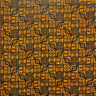 Traditional Polynesian Tapa Pattern Cotton Fabric - Red / Black, Orange / Black, Grey / Black, Purple / Black, 36" X 45" (1 Yard)