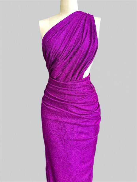 Magenta Stretch Metallic Lurex
