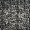 Traditional Polynesian Tapa Pattern Cotton Fabric - Red And Black Tapa Pattern, 36" X 45" (1 Yard)