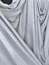 Light Silver Stretch Metallic Lurex