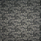 Cotton Tapa Pattern Fabric Red Black