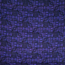 Traditional Polynesian Tapa Pattern Cotton Fabric - Red / Black, Orange / Black, Grey / Black, Purple / Black, 36" X 45" (1 Yard)