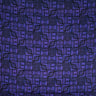Traditional Polynesian Tapa Pattern Cotton Fabric - Red / Black, Orange / Black, Grey / Black, Purple / Black, 36" X 45" (1 Yard)