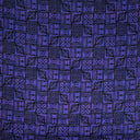 Traditional Polynesian Tapa Pattern Cotton Fabric - Red And Black Tapa Pattern, 36" X 45" (1 Yard)