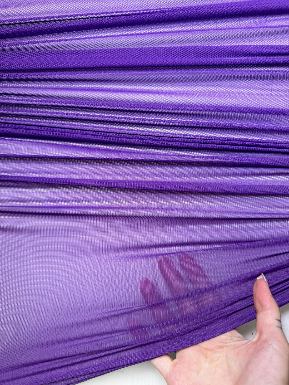 Purple 4-Way Stretch Power Mesh