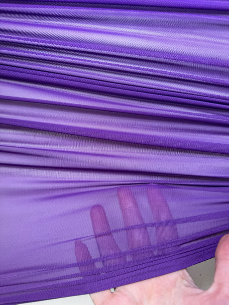 Purple 4-Way Stretch Power Mesh