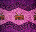 Cotton Fabric Traditional Tonga Tattoo Kava Bowl Center