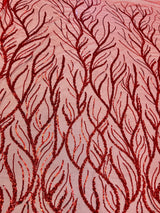 Beaded Sequin Lace on Mesh