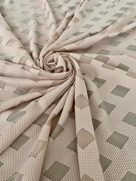 Stretch Diamond Pattern Knit