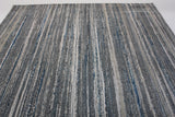 Shinny Shimmery Changing Lines Azure Blue Polyester Viscose Blend Area Rug Fabric - Changing Lines, Blue, 5' 3" X 7' 5" (1 Rug)