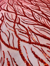 Beaded Sequin Lace on Mesh