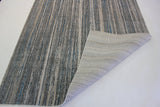 Shinny Shimmery Changing Lines Azure Blue Polyester Viscose Blend Area Rug Fabric - Changing Lines, Blue, 5' 3" X 7' 5" (1 Rug)