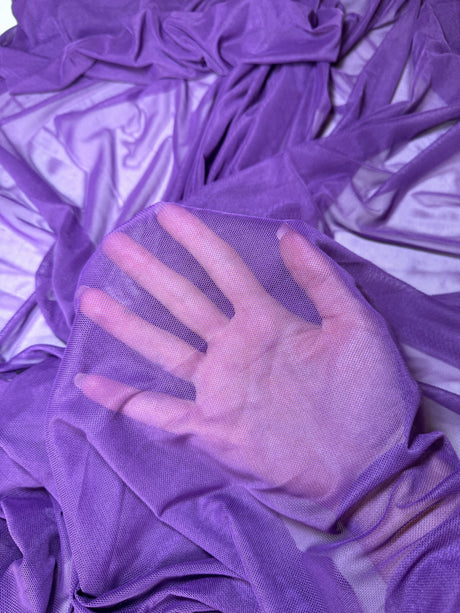 Purple 4-Way Stretch Power Mesh