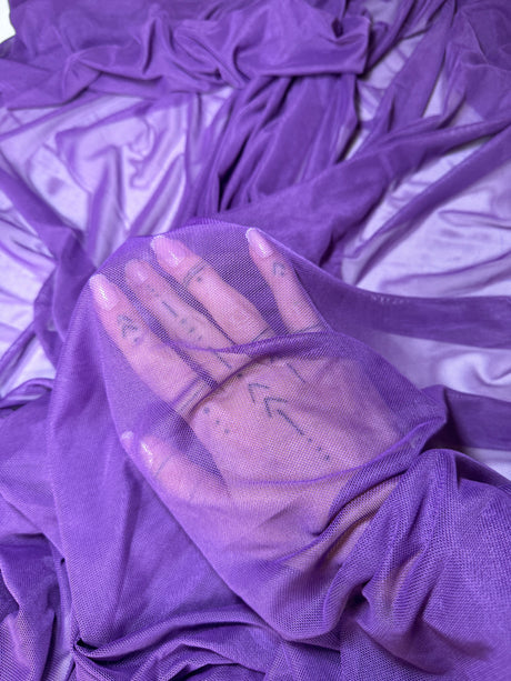 Purple 4-Way Stretch Power Mesh