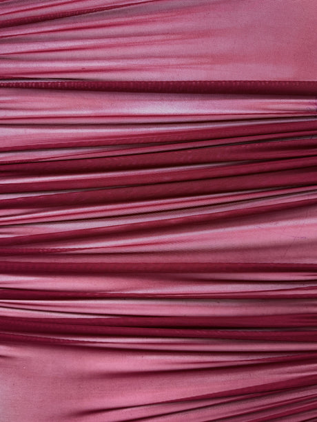 Burgundy 4-Way Stretch Power Mesh