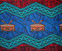 Cotton Fabric Traditional Tonga Tattoo Kava Bowl Center