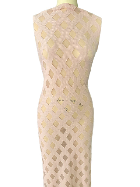 Stretch Diamond Pattern Knit