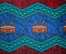 Traditional Tonga Tattoo Kava Bowl Center 100 Percent Cotton Fabric - Tattoo Border Print, 36" X 45" (1 Yard)
