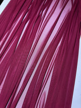 Burgundy 4-Way Stretch Power Mesh